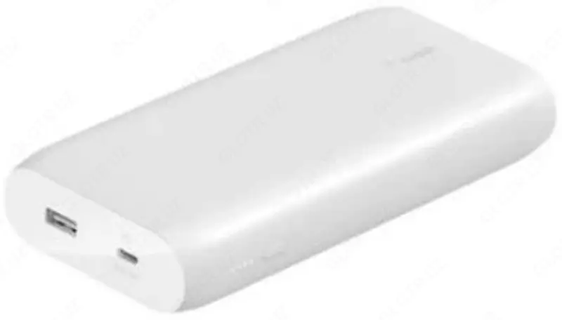Zaryadlovchi Belkin 20K POWER BANK, 30W PD USBC IN/OUT, USBA OUT, WHT