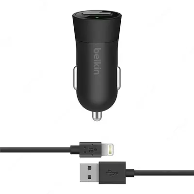 Автомобильное зарядное устройство Belkin Car Charger (12W) USB 2.4A, black