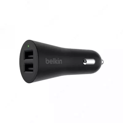 Avtomobil zaryadlovchi Belkin Car Charger (24W) DUAL USB 2.4A, black Avtomobil zaryadlovchi Belkin Car Charger (24W) DUAL USB 2.4A, black