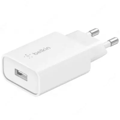 Tarmoqli zaryadlovchi Belkin SINGLE USB-A WALL CHARGER,18W QC3,WHT Tarmoqli zaryadlovchi Belkin SINGLE USB-A WALL CHARGER,18W QC3,WHT