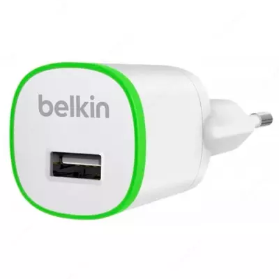 Сетевое зарядное устройство Belkin Home Charger USB 1A, white