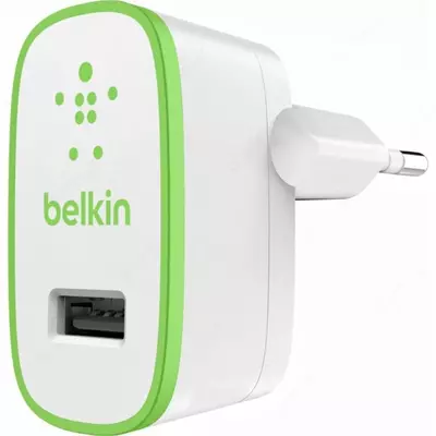 Сетевое зарядное устройство Belkin Home Charger (12W) USB-A 2.4A, white (Арт - WCA002VFWH)