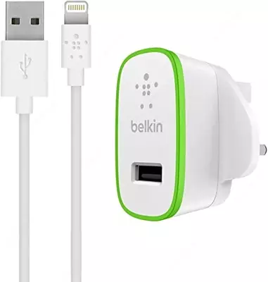 Сетевое зарядное устройство Belkin Home Charger (12W) USB 2.4A, MicroUSB 1.8m, white