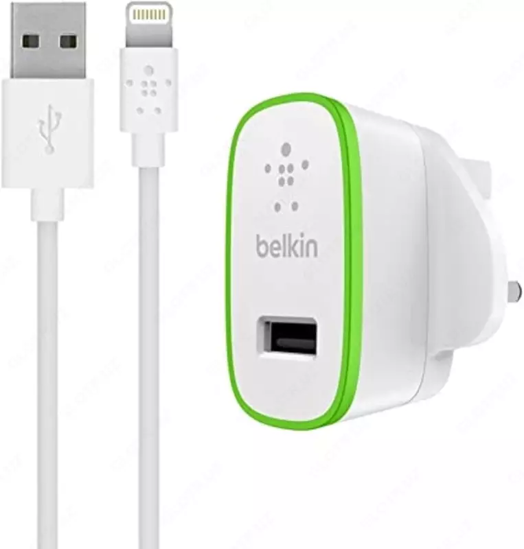 Сетевое зарядное устройство Belkin Home Charger (12W) USB 2.4A, MicroUSB 1.8m, white