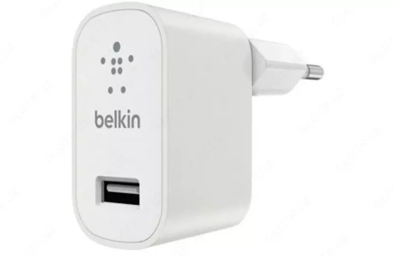 Сетевое зарядное устройство Belkin Mixit Metallic Home Charger (12W) USB 2.4A, white