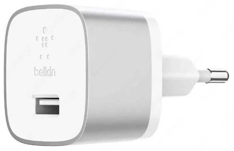 Сетевое зарядное устройство Belkin Home Quick Charger (18W) USB 3.0A, USB-C, 1.2m, silver