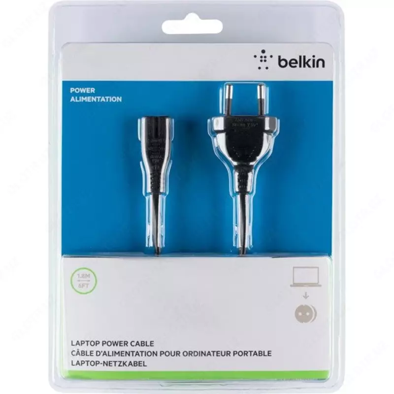 Tarmoq kabel Belkin Schuko • C8, 1.8m, black