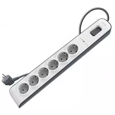 Сетевой фильтр Belkin c защитой от перенапряжения 6 роз., 650 Дж, UL 500 В, кабель 2м