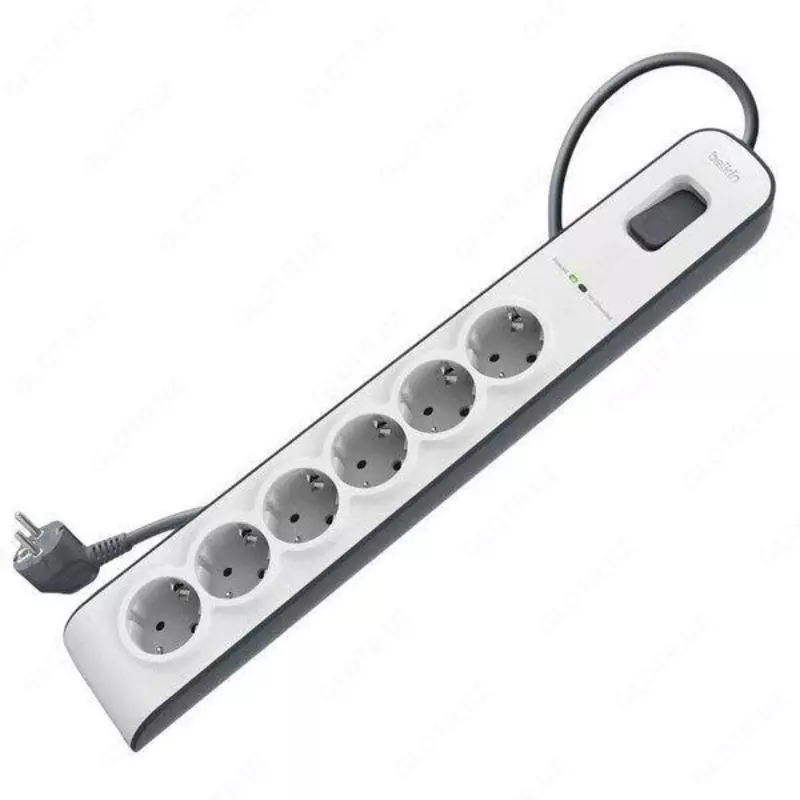 Сетевой фильтр Belkin c защитой от перенапряжения 6 роз., 650 Дж, UL 500 В, кабель 2м