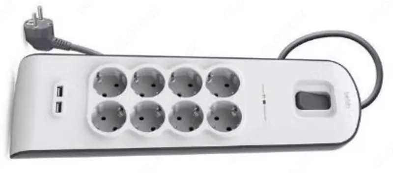 Сетевой фильтр Belkin c защитой от перенапряжения 8 роз., 2xUSB 2.4A, 900 Дж, UL 500 В, кабель 2м (Арт - BSV804vf2M)