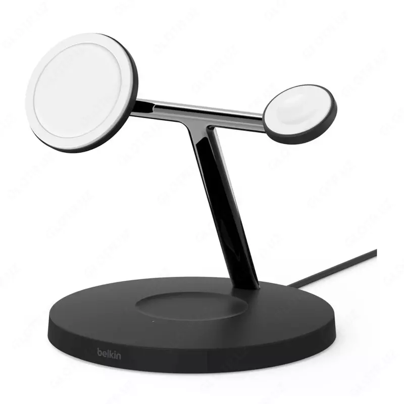 Беспроводное зарядное устройство Belkin MagSafe 3-in-1 Wireless Charger WIZ009vfBK белый