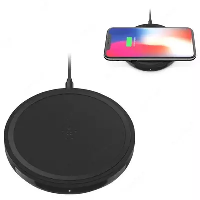 Simsiz zaryadlovchi Belkin Wireless charging Pad Wireless Charging Qi, 10W, black Simsiz zaryadlovchi Belkin Wireless charging Pad Wireless Charging Qi, 10W, black