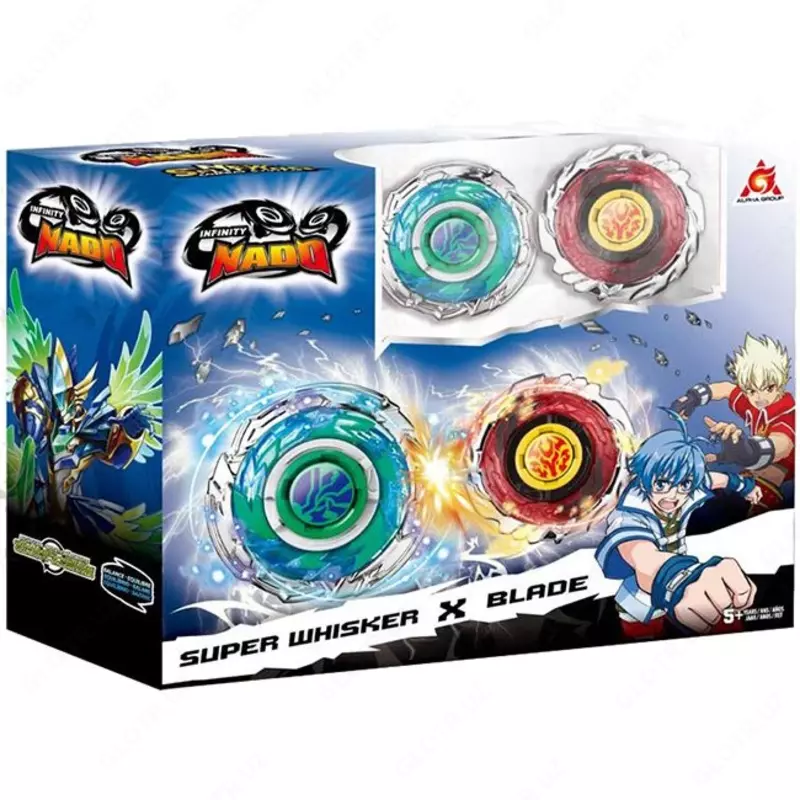 Волчок Auldey Infinity Nado Battle series-Super Whisker & Blade