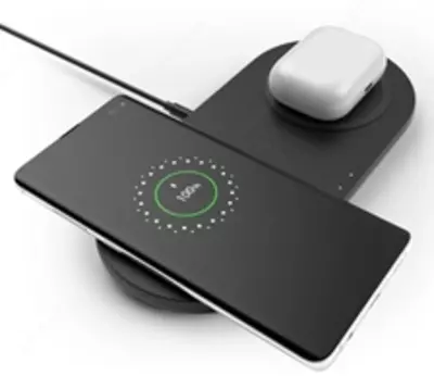 Simsiz zaryadlovchi Belkin Wireless charging Dual Pad Wireless Charging Qi, 2x 10W, black