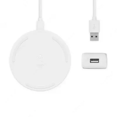Simsiz zaryadlovchi Belkin Qi Wireless Charging Fast Pad, (10W), white Simsiz zaryadlovchi Belkin Qi Wireless Charging Fast Pad, (10W), white