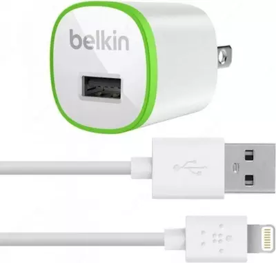 Tarmoq zaryadkalovchi Belkin Home Charger USB 1A, Lightning 1.2m, white Tarmoq zaryadkalovchi Belkin Home Charger USB 1A, Lightning 1.2m, white