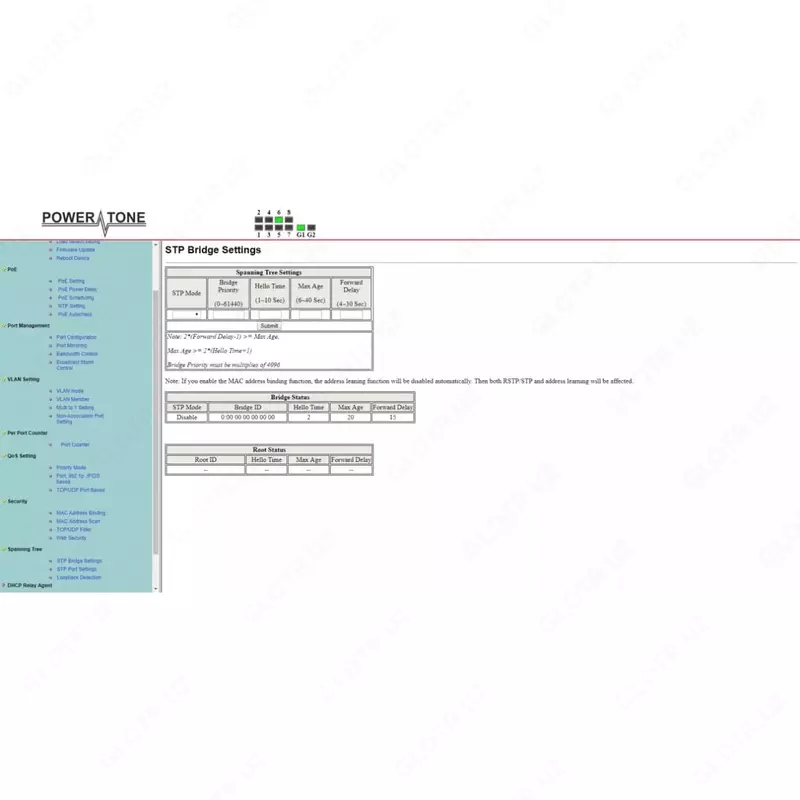 PoE switch Web Smart PWS-CS08-120M