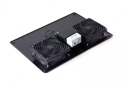 Termostatli fan paneli, 2 x 12 sm, 220 V (art. 6002-220SH-T)