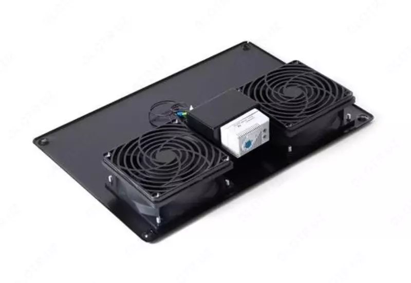 Termostatli fan paneli, 2 x 12 sm, 220 V (art. 6002-220SH-T)