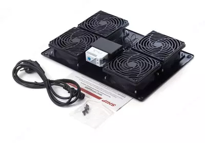 Termostatli fan paneli, 4 x 12 sm, 220 V (art. 6004-220SH-T)