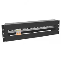  Панель 19 с DIN-рейкой 3U  черный (SNR-PDR-19-B) - 