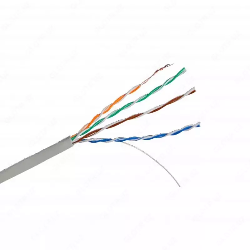 Кабель NETLAN U/UTP 4 пары, Cat.5e, внутренний (EC-UU004-5E-PVC-GY)