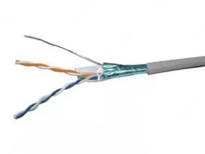 Кабель FTP, 2 пары Cat.5e, внешний, экранированный (КСВППЭ-5е 2х2х0,52)