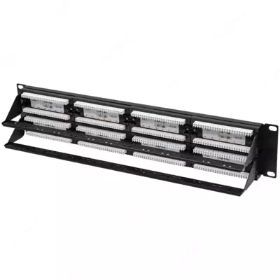 Коммутационная панель SNR, 19" неэкранированная, 2U, 48 порта, cat.5e (SNR-UD-2U48-5E-H)