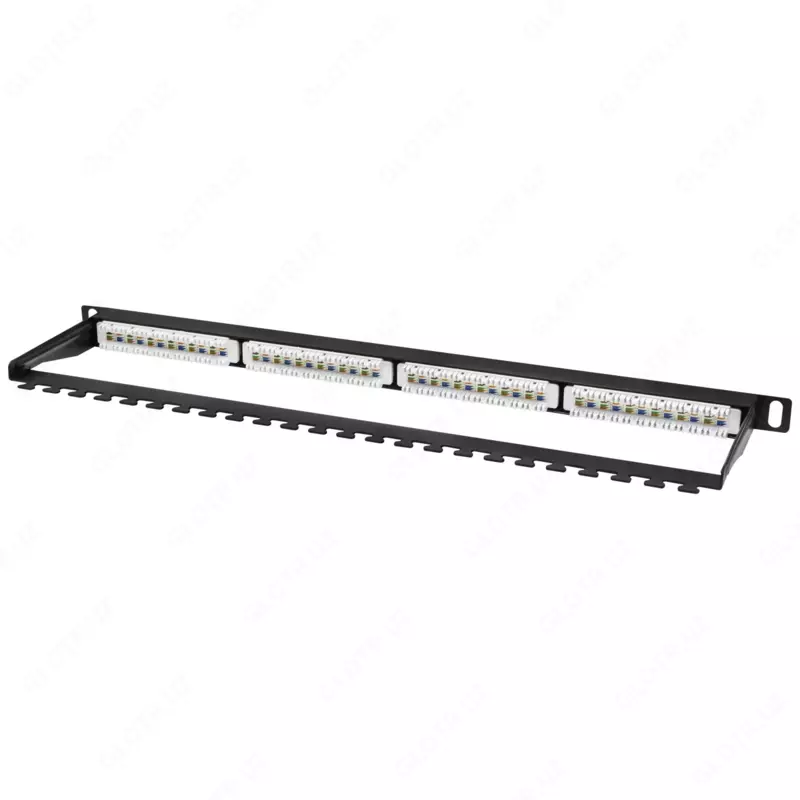 Коммутационная панель SNR, 19" неэкранированная, 0.5U, 24 порта, cat.6 (SNR-UD-0.5U24-6-H)