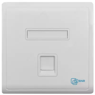 Abonent rozetkasi SNR, chuqurchaga o'rnatilgan, Keystone modullari uchun, 1 port (SNR-EM-KJ1)