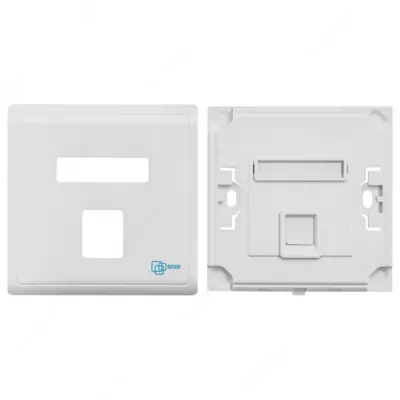 Abonent rozetkasi SNR, chuqurchaga o'rnatilgan, Keystone modullari uchun, 1 port (SNR-EM-KJ1)