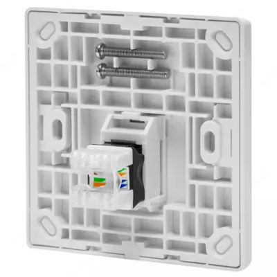 Abonent rozetkasi SNR, chuqurchaga o'rnatilgan, Keystone modullari uchun, 1 port (SNR-EM-KJ1)