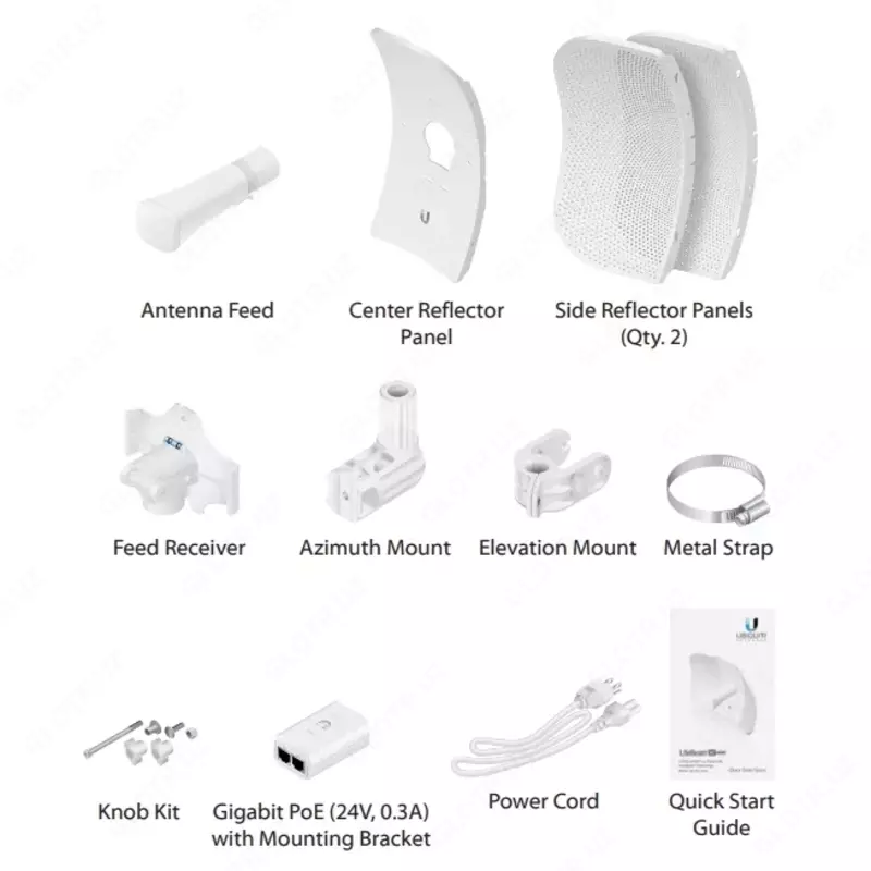 Simsiz koʻprik Ubiquiti LiteBeam 5AC Gen2, 5GHz, 23dBi (art. LBE-5AC-Gen2)