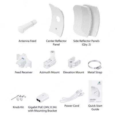 Беспроводной мост Ubiquiti LiteBeam 5AC Gen2, 5GHz, 23dBi (арт. LBE-5AC-Gen2)