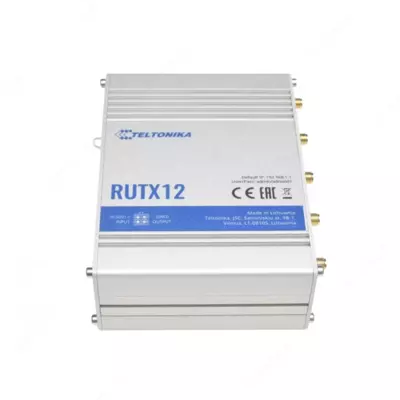 Промышленный Wi-Fi/4G маршрутизатор Teltonika RUTX12 LTE Router (арт.RUTX12000000)