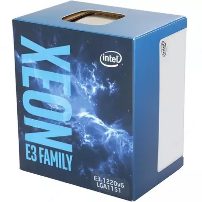 Процессор Intel Xeon E3-1220v6 (3Ghz/8M/4-core) Socket 1151 tray (арт. CM8067702870812SR329)