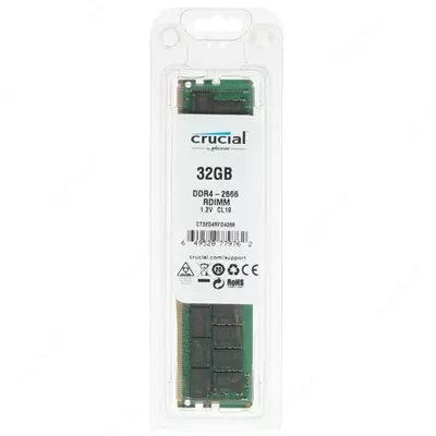 Память 32GB Crucial 2666MHz DDR4 ECC Reg DIMM 2Rx8 (арт. CT32G4RFD4266)