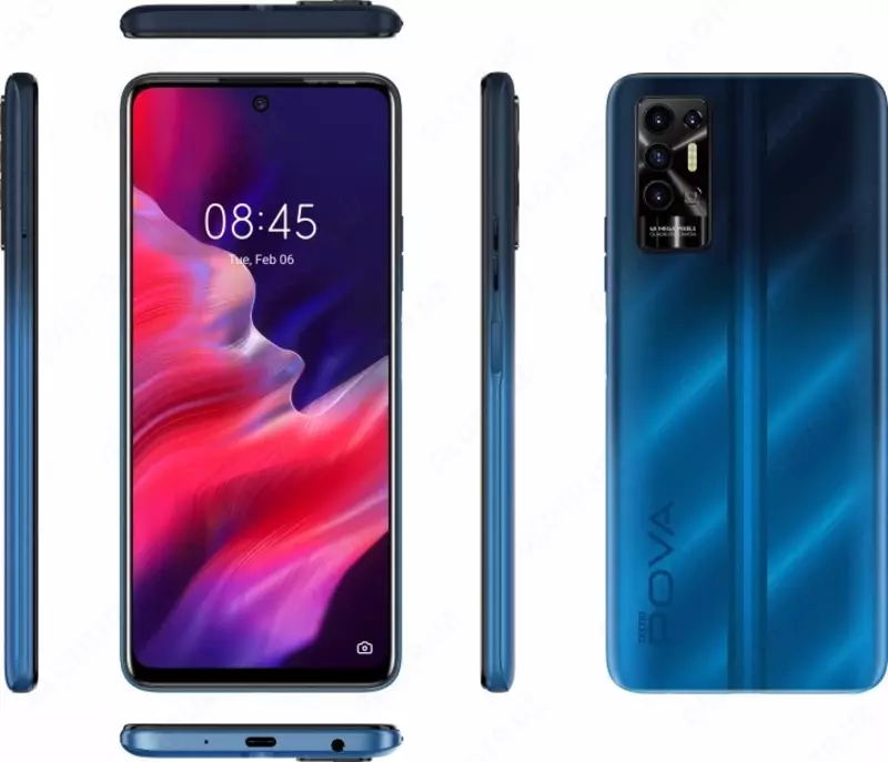Смартфон Tecno Mobile POVA 2 4/128 GB Energy Blue
