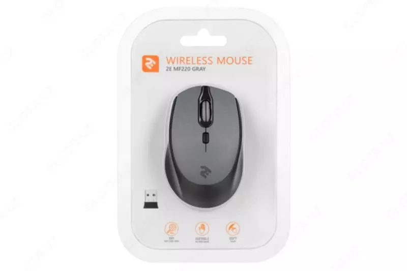 Мышь беспроводная 2E MF220 (2E-MF220WB) серая
