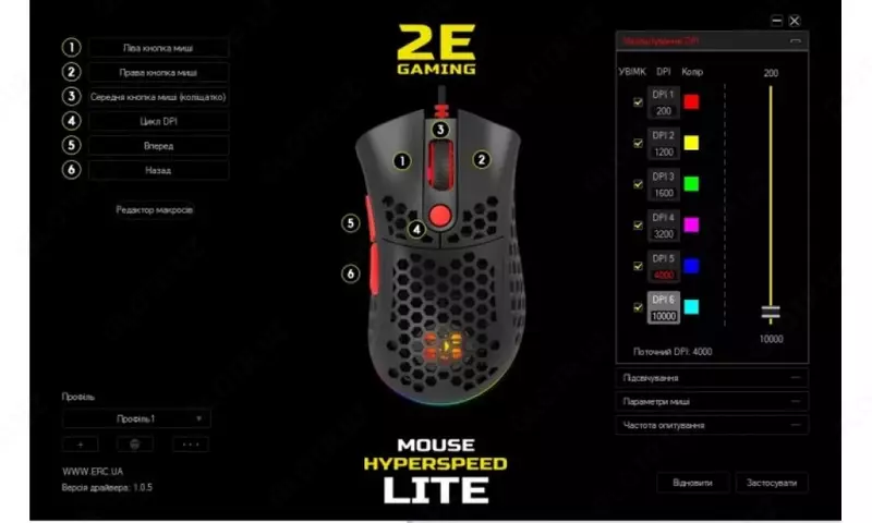 Мышь игровая беспроводная 2E Gaming Hyperspeed Lite WL Black