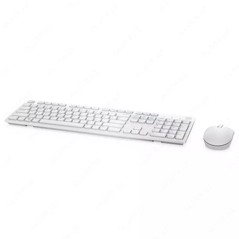 Комплект беспроводной Dell KM636 (RU) | Wireless Keyboard and Mouse | White