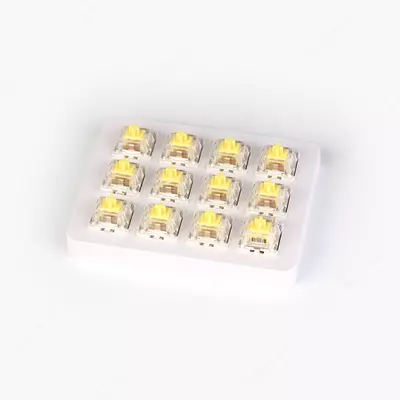 Набор механических переключателей Keychron Gateron Switch with Holder Set 12Pcs/Set Yellow