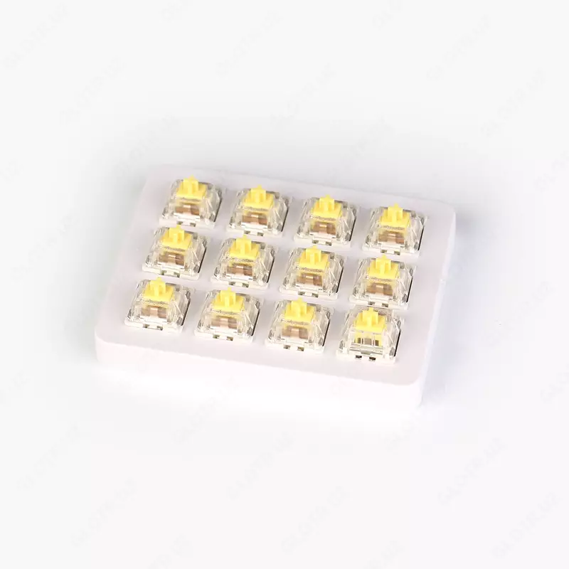 Набор механических переключателей Keychron Gateron Switch with Holder Set 12Pcs/Set Yellow