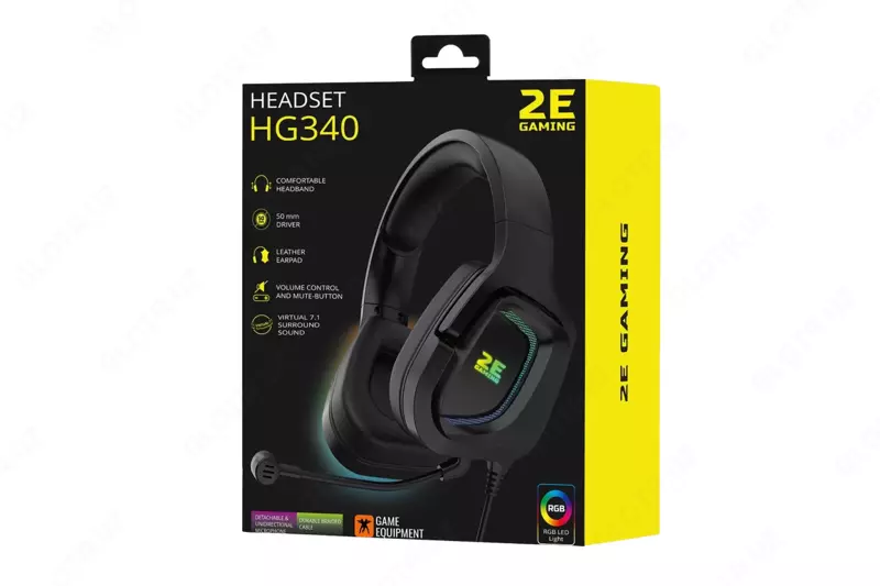 Наушники игровые 2E Gaming HG340 7.1 USB Black