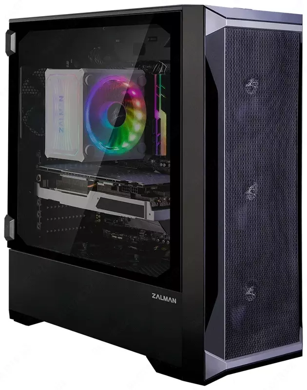 Корпус компьютерный Zalman Z8, закаленное стекло