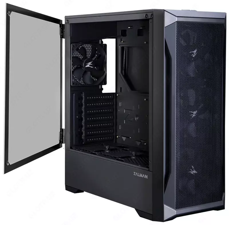 Корпус компьютерный Zalman Z8, закаленное стекло