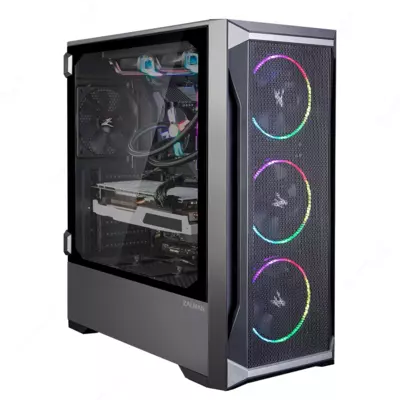 Корпус компьютерный Zalman Z8 MS, закаленное стекло, RGB
