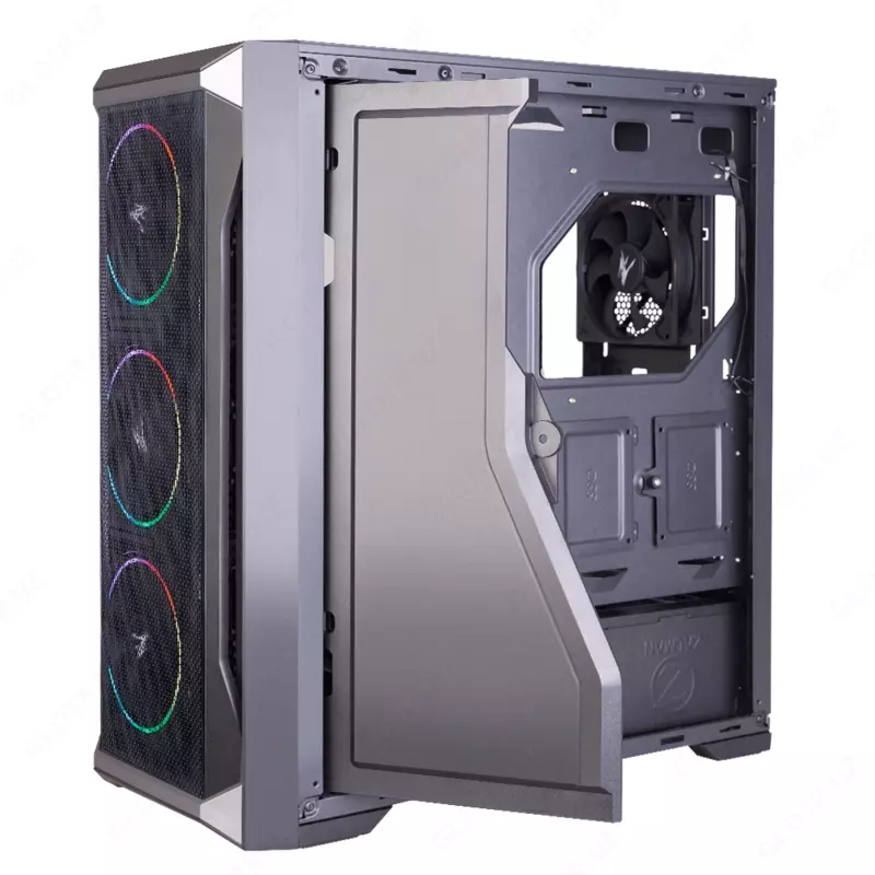 Корпус компьютерный Zalman Z8 MS, закаленное стекло, RGB