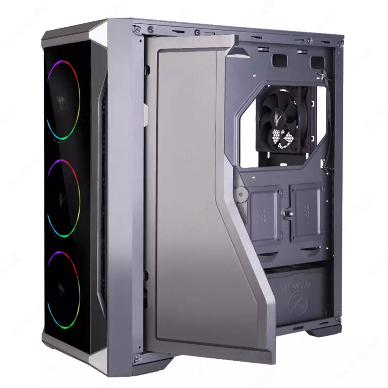 Корпус компьютерный Zalman Z8 TG, закаленное стекло, RGB