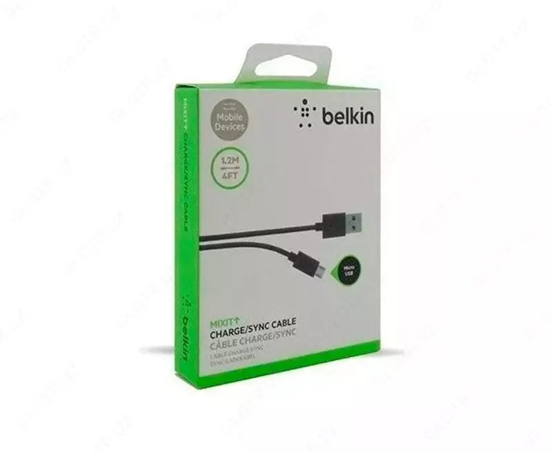 Кабель Belkin USB 2.0 Mixit Micro USB Charge/Sync Cable, black, 1.2 м (F2CU012bt04-BLK)
